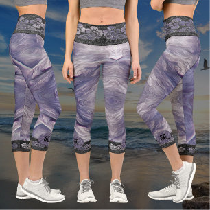 Leggings Capri Bolder Stone & Flowers 821