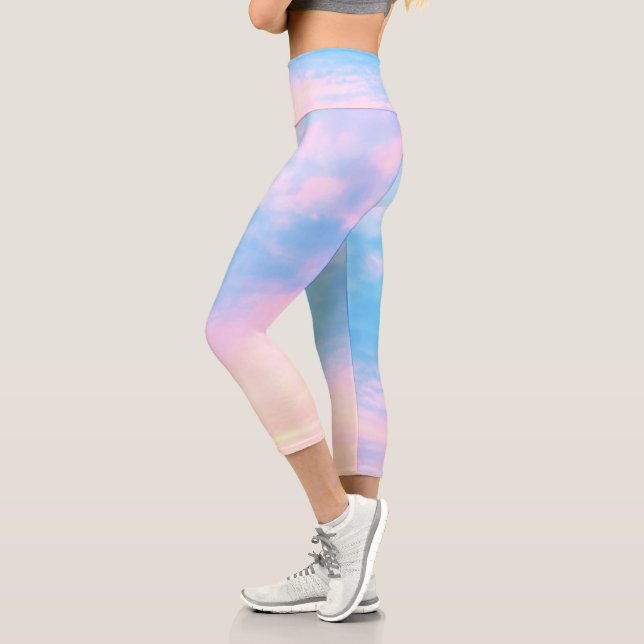 Leggings Capri Bonito Cotton Candy Beach Skies Fitness (Izquierda)