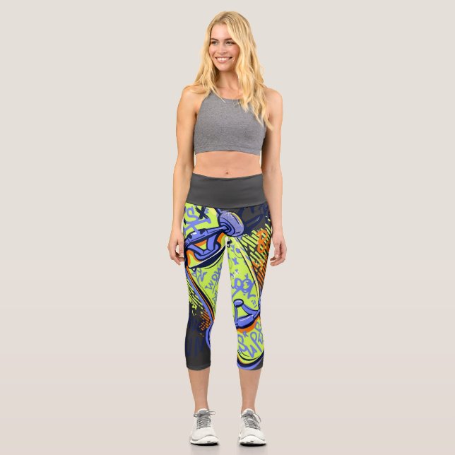 Leggings Capri Born to ride  (Anverso)