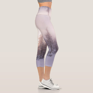 Leggings Capri Bosque de abetos y luz solar