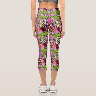 Leggings Capri Bosque de primavera de cerezo