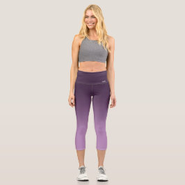 Leggings Capri Breath_Zone Gradiente púrpura Piernas Capri