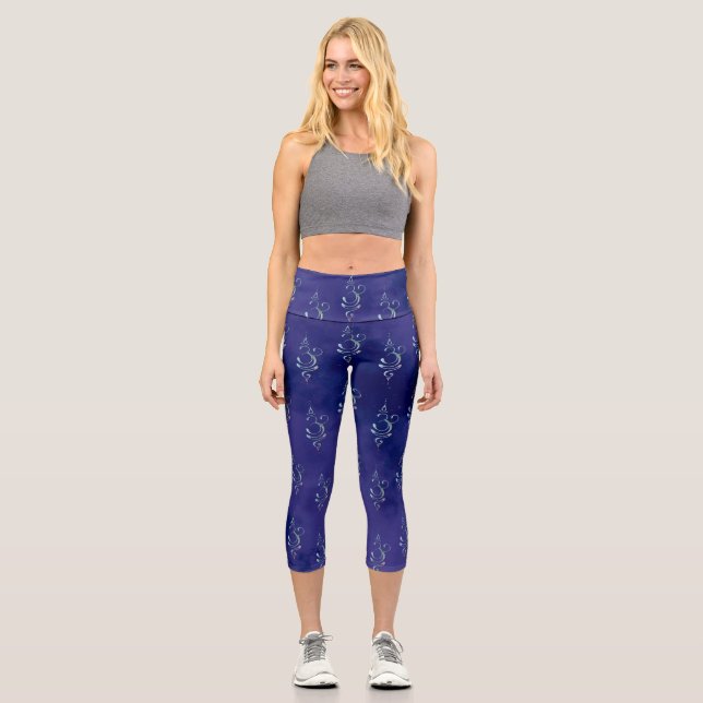 Leggings Capri Breathe 1 Scattered Monochrome Tie dye (Anverso)