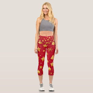 Leggings Capri Brillando con intensidad en la noche de Navidad