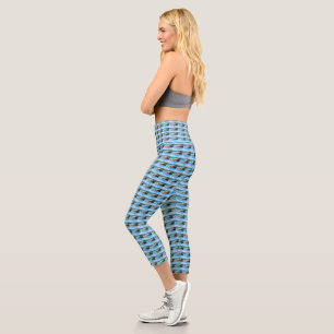 Leggings Capri Brisas oceánicas frescas,