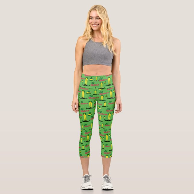 Leggings Capri Buddy the Elf | Patrón de referencia cultural (Anverso)