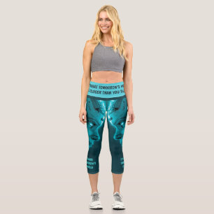 LEGGINGS CAPRI CABEZA ROBÓTICA CIBORG