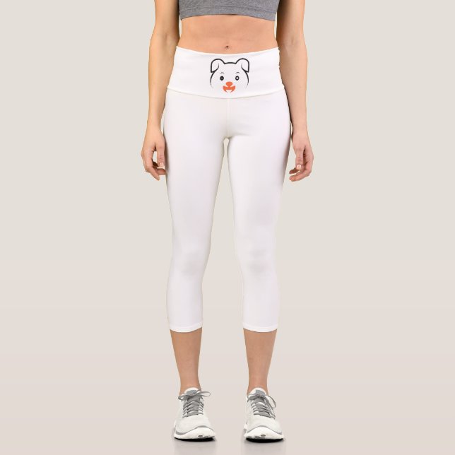 Leggings Capri Cachorro de cachorros (Anverso)