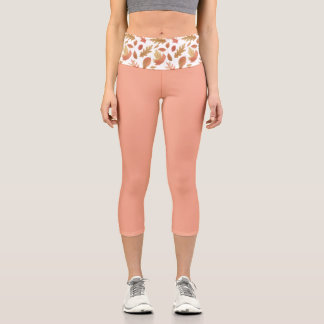 Leggings Capri Cae a la naturaleza otoño deja a la tierra dulce p