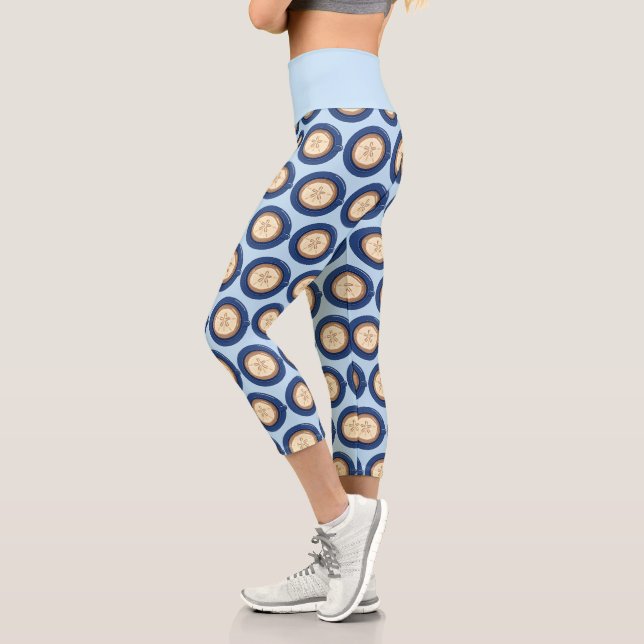 Leggings Capri Café con leche de abeja melífera (Izquierda)