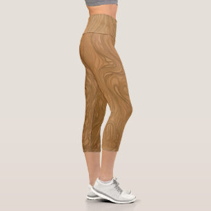 Leggings Capri café derramado
