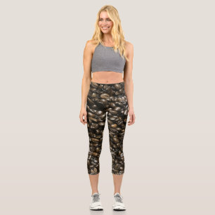 Leggings Capri Café frijol
