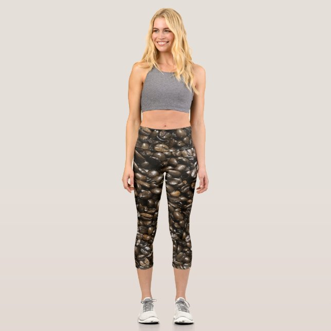 Leggings Capri Café frijol (Anverso)