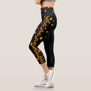 Leggings Capri Caída del otoño deja Capris de alta vaticinación