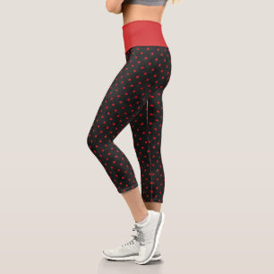 Leggings Capri Calaveras Rojas y Serie de Girasoles Diseño 14