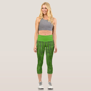 Leggings Capri Calaveras Verdes y Serie de Girasoles Diseño 11