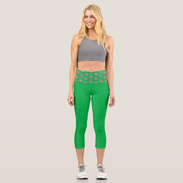 Leggings Capri Calcetines de KiniArt Sloth (Anverso)
