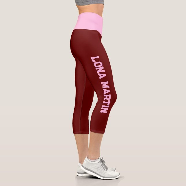 Leggings Capri Cambiar las leyendas de nombre - Personalizar su e (Derecha)