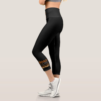 Leggings Capri Camino a mi corazón pavimentado en pintura imprimí