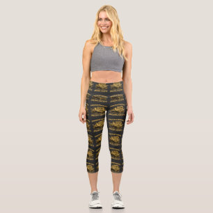 Leggings Capri Camiseta Divertida de Correr Sociedad de Trotadore