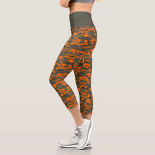 Leggings Capri Camouflage Naranja de Cute Blaze