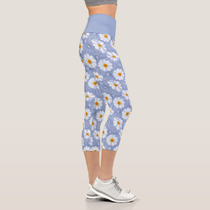 Leggings Capri Campo de Daisies Alta Deshuida Capris