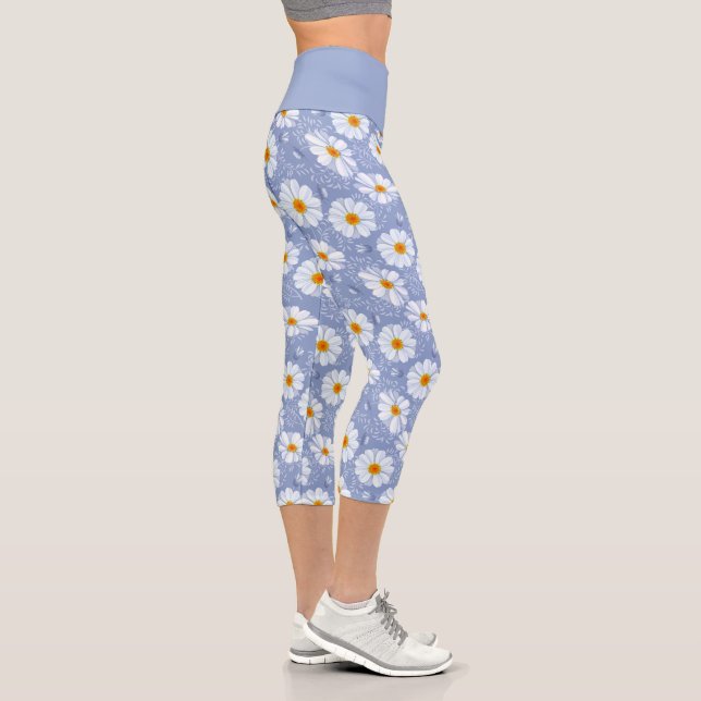 Leggings Capri Campo de Daisies Alta Deshuida Capris (Derecha)