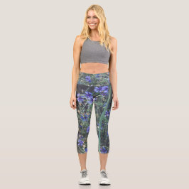 Leggings Capri Campo de flores de maíz