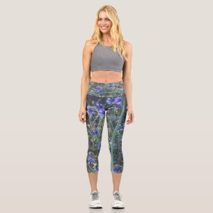 Leggings Capri Campo de flores de maíz