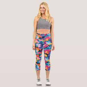 Leggings Capri Camuflaje arco iris