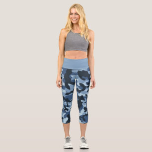 Leggings Capri Camuflaje azul