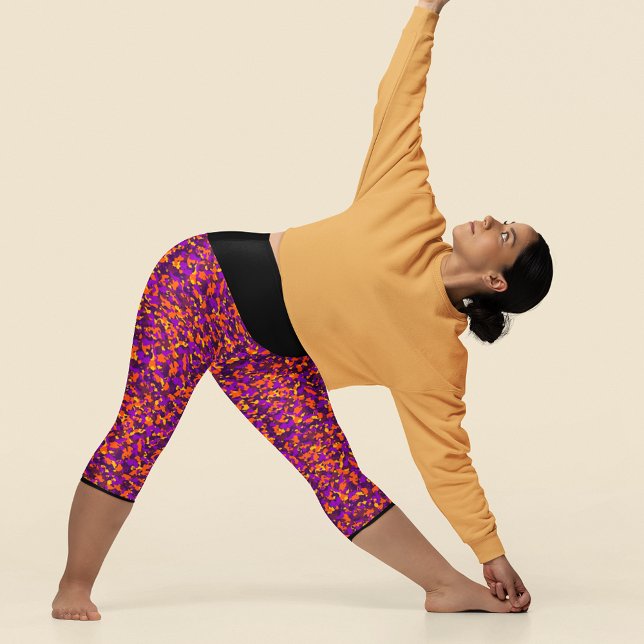 Leggings Capri Camuflaje brillante de Halloween (Subido por el creador)