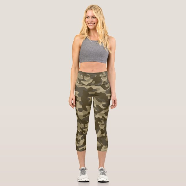 Leggings Capri Camuflaje Central (Anverso)