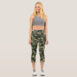 Leggings Capri Camuflaje Clásico