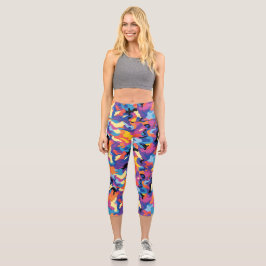 Leggings Capri Camuflaje colorido