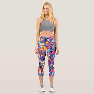 Leggings Capri Camuflaje colorido