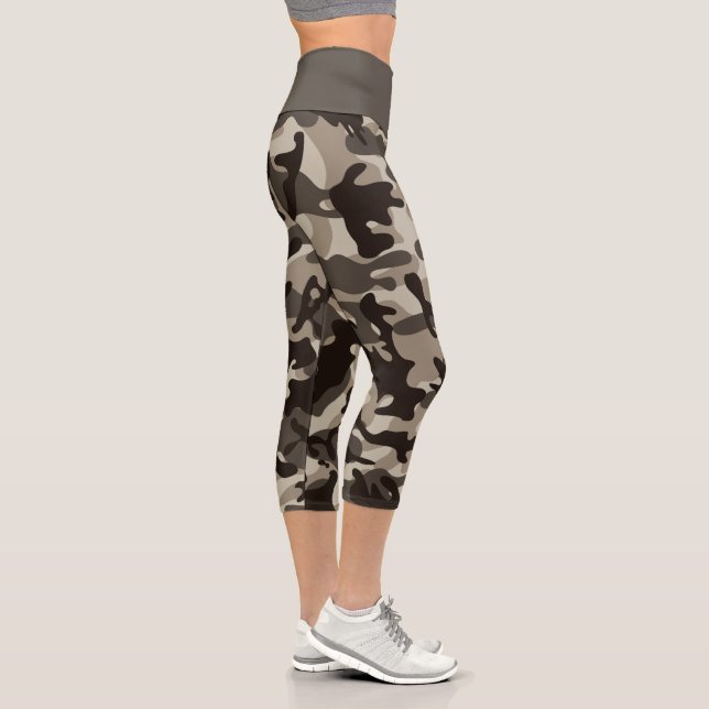 Leggings Capri Camuflaje de barrio cercano (Derecha)