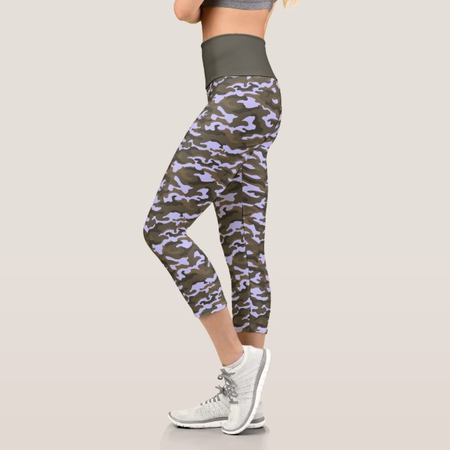 Leggings Capri Camuflaje de camo azul cúter Periwinkle (Izquierda)