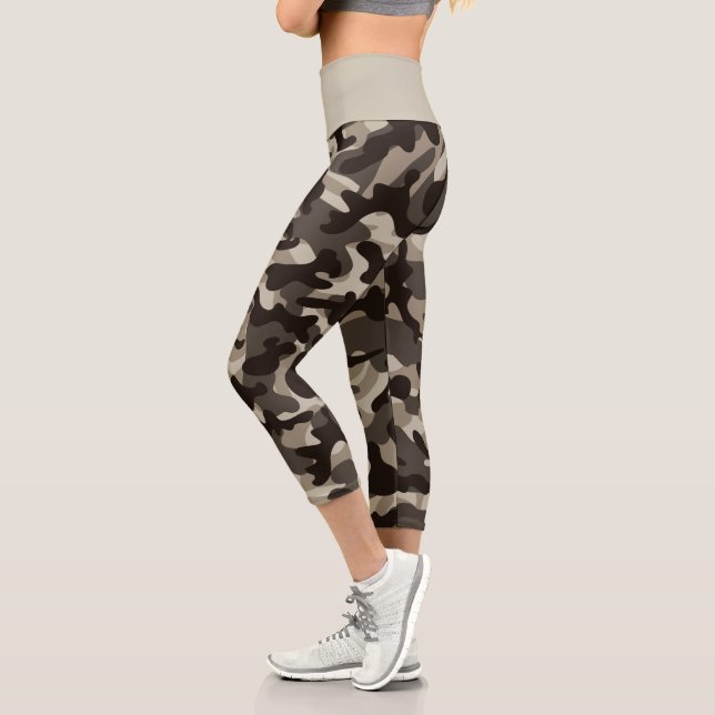 Leggings Capri Camuflaje de Cuartel Cerrado (Izquierda)