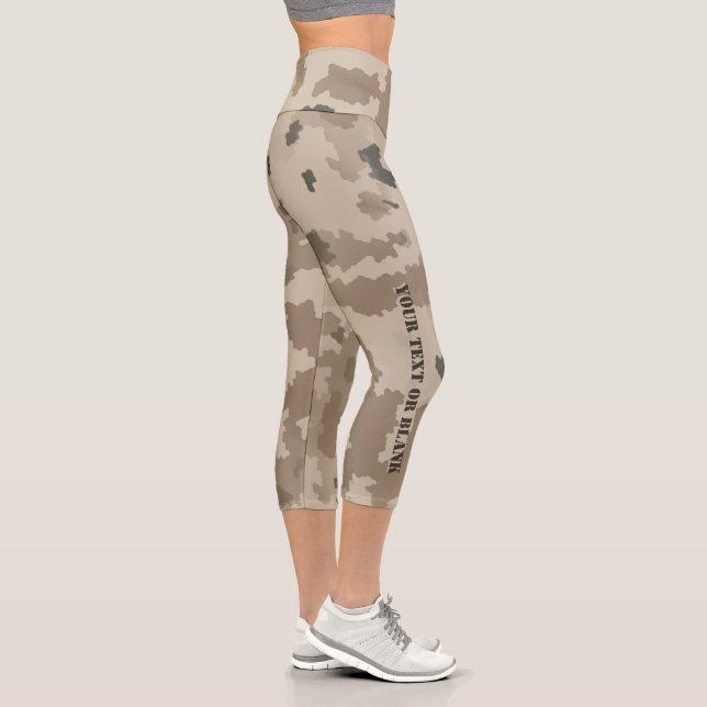 Leggings Capri Camuflaje del desierto (Derecha)
