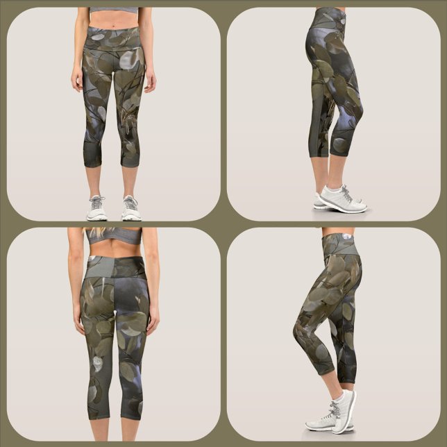 Leggings Capri Camuflaje femenino verde y gris (Subido por el creador)