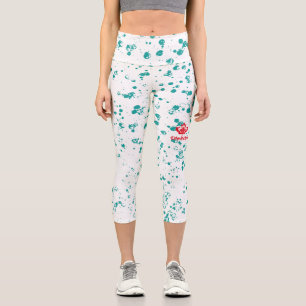 Leggings Capri CANADA double RAIN EARTH MAPLE BY MASANSER PIXELAT