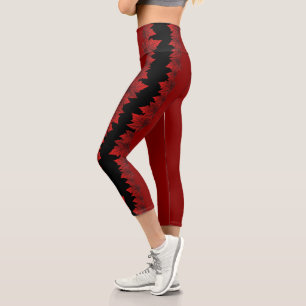 Leggings Capri Canadá Yoga Pants Canada Maple Leaf Team