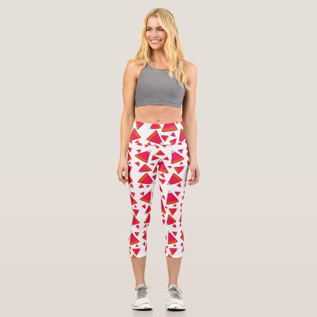 Leggings Capri Candy Corn en Rojos (Anverso)
