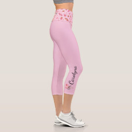 Leggings Capri Cañones rosados de San Valentín de alto deseo