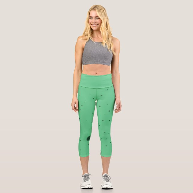 Leggings Capri Caos de Punto Verde (Anverso)