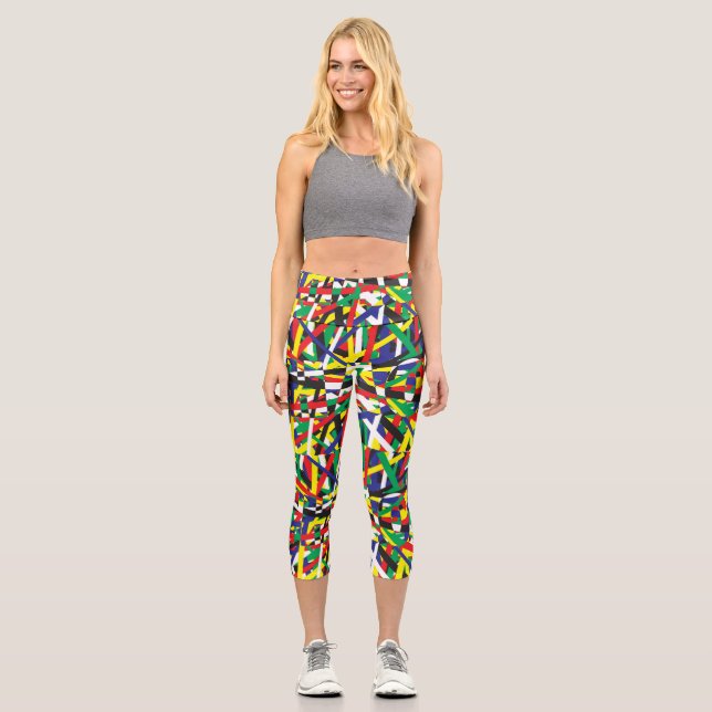 Leggings Capri Caos en las prisiones (Anverso)