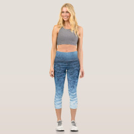 Leggings Capri Caperos de hielo azul