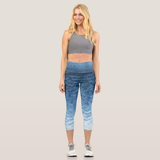 Leggings Capri Caperos de hielo azul (Anverso)