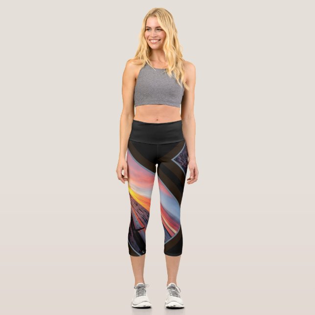Leggings Capri Capri al atardecer (Anverso)